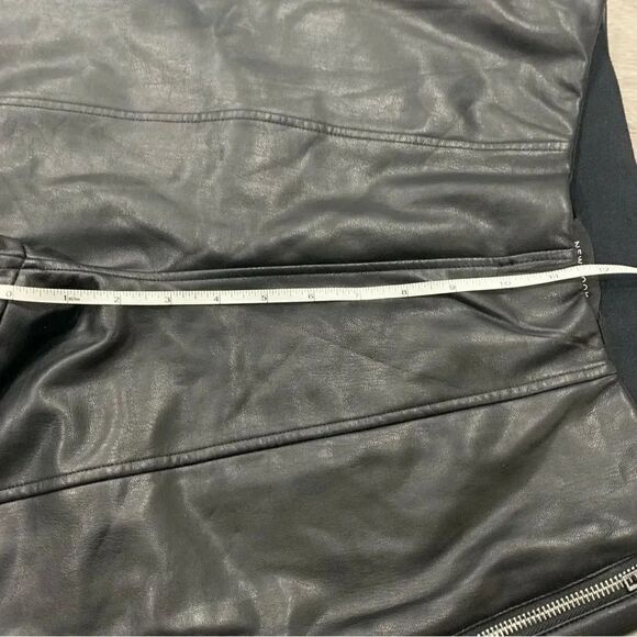 New Look PU Pleather Leather Leggings Size  8 Black - Picture 8 of 10